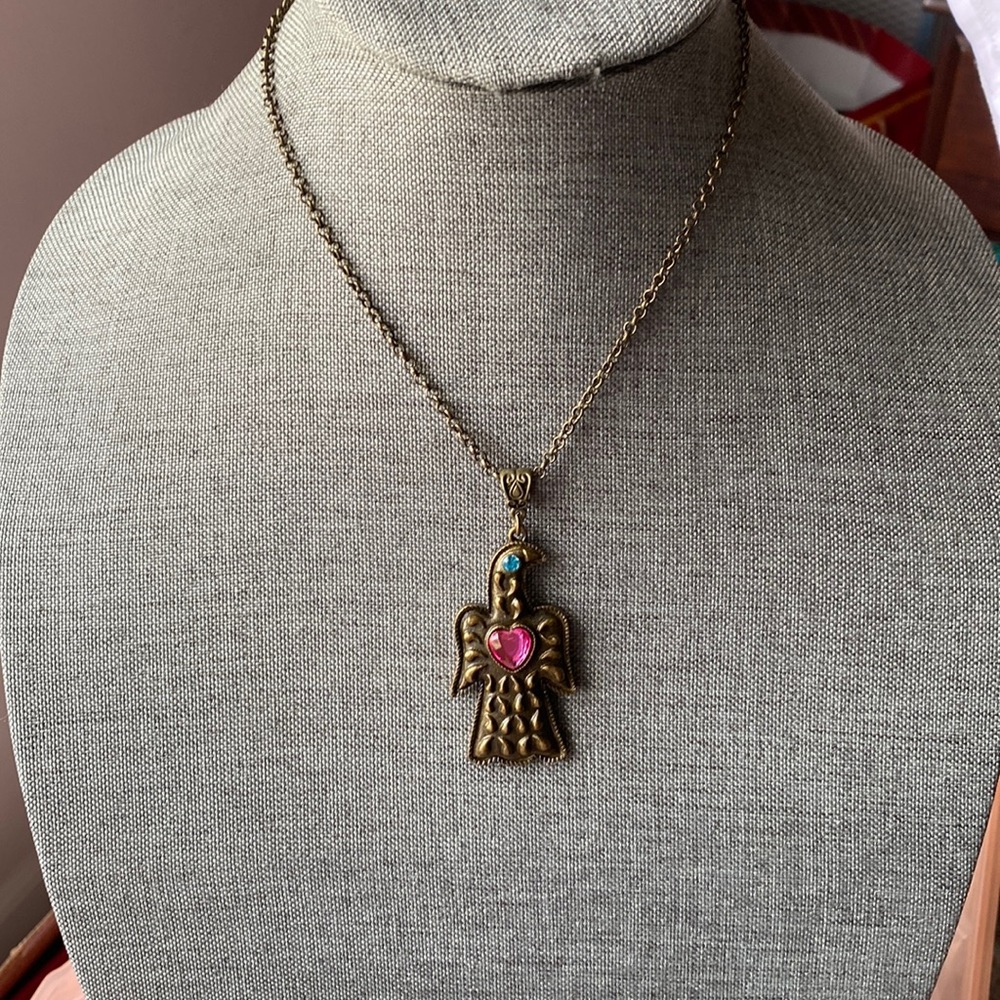 Eagle Rhinestone Accent Necklace - Picture 2 of 4